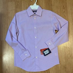 Boys Lavender Gingham Check Chaps button down shirt